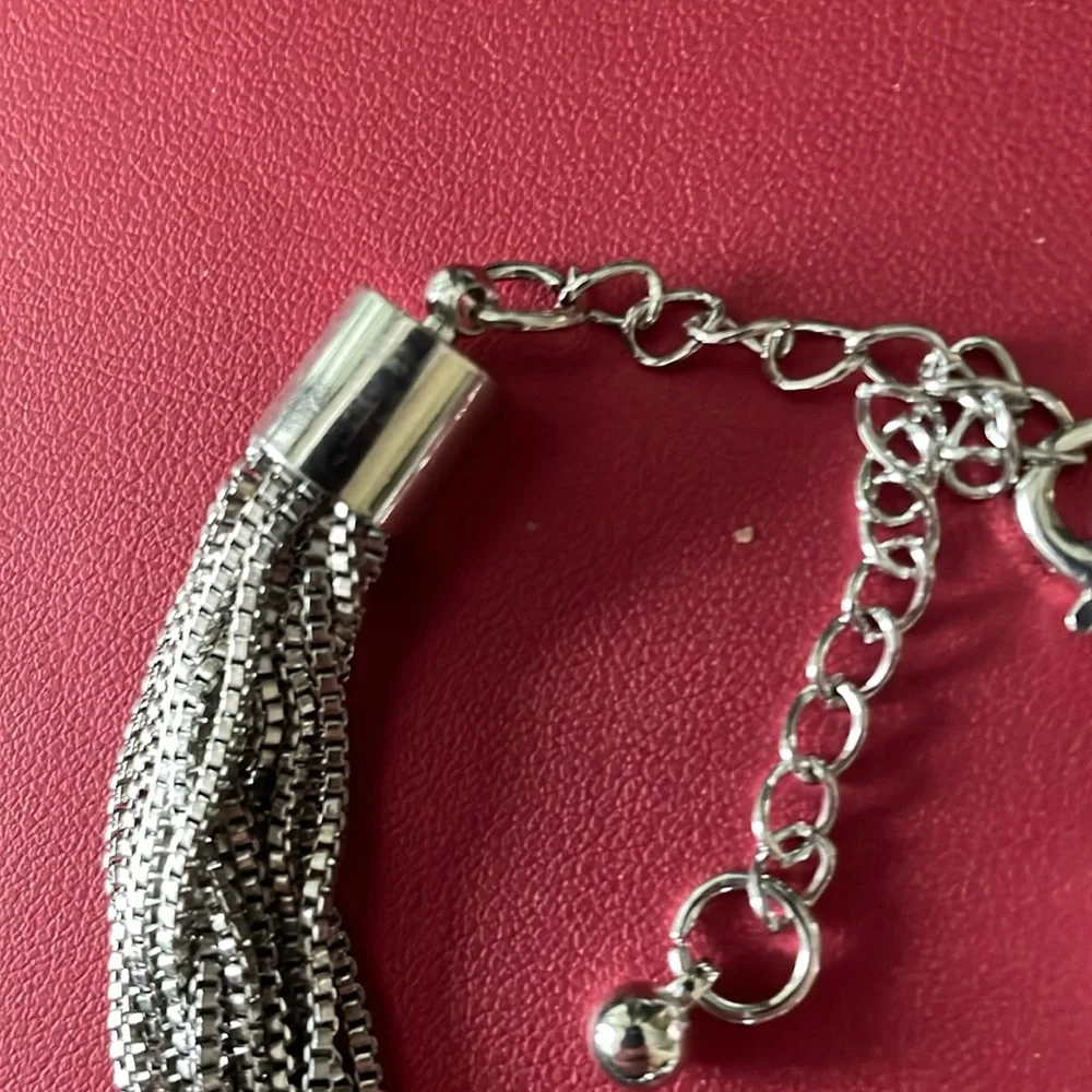 ❌Price Drop ❌Brand New Silver Plated Polished Brass Chain Bracelet. - Picture 4 of 6